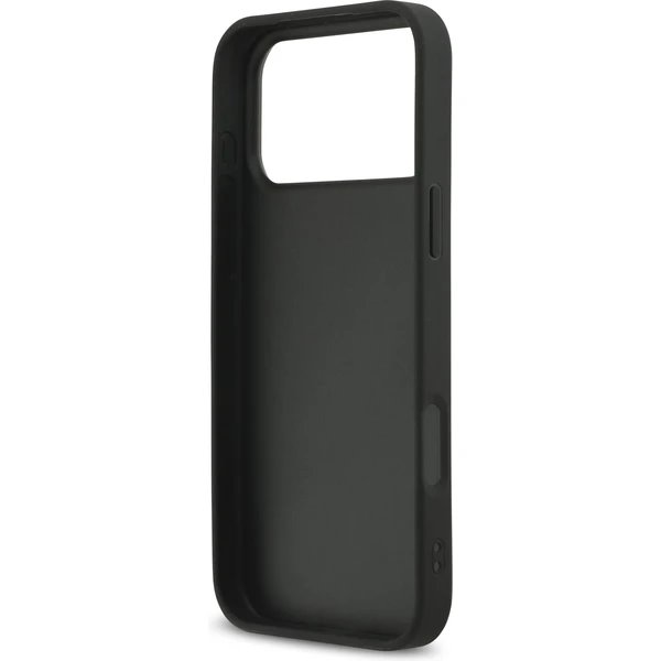 Karl Lagerfeld Fixed Glitter Metal Ikonik kryt iPhone 17 Pro Max čierny 