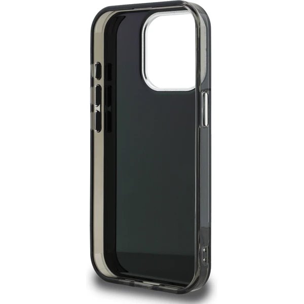 Karl Lagerfeld IML Aquarelle Choupette kryt iPhone 15 Pro čierny 