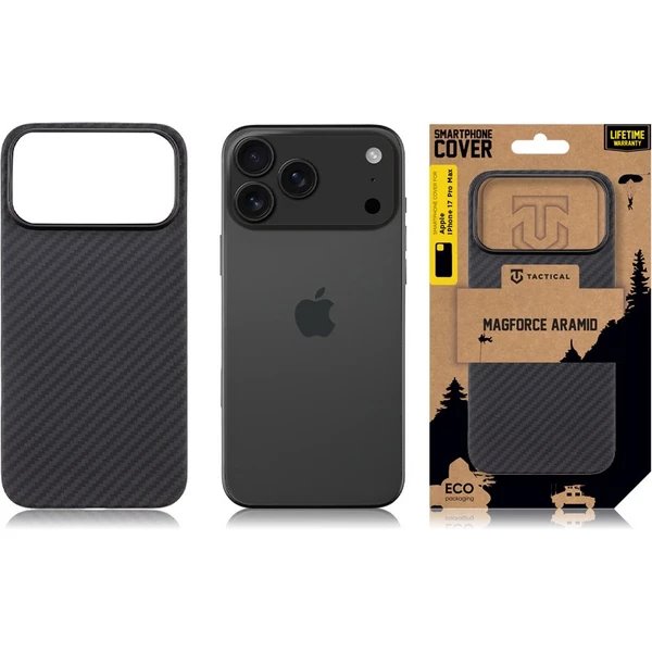 Tactical MagForce Aramid Kryt Apple iPhone 17 Pro Max čierny 