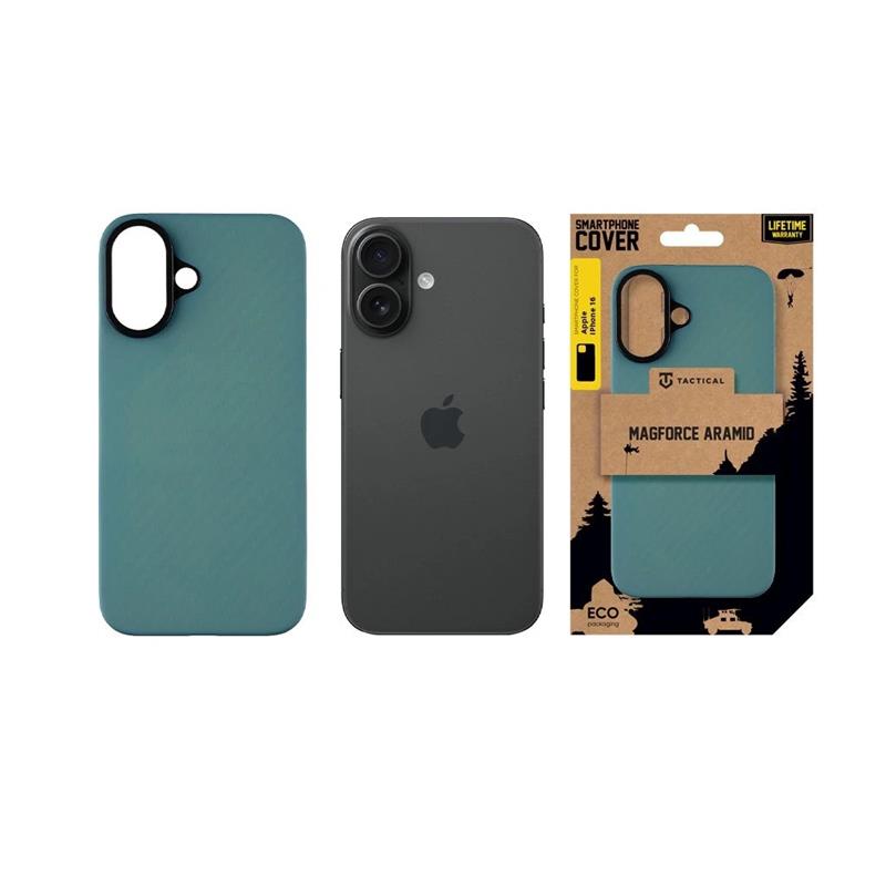 Tactical MagForce Aramid Kryt Apple iPhone 16 modrý 