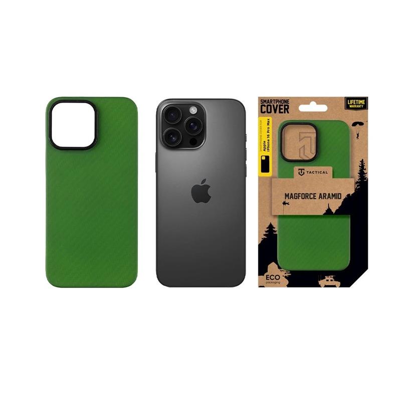 Tactical MagForce Aramid Kryt Apple iPhone 16 Pro Max zelený 