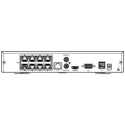 HiLook powered by Hikvision NVR-108MH-C/8P(E)/ pro 8 kamer/ 8x PoE/ rozlišení 8Mpix/ HDMI/ VGA/ 2x USB/ LAN/ 1x SATA/ Ko 