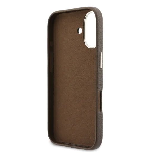 Guess PU Resin Logo kryt iPhone 17 hnedý 