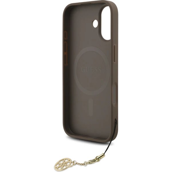 Guess 4G Charm MagSafe kryt iPhone 17 hnedý 