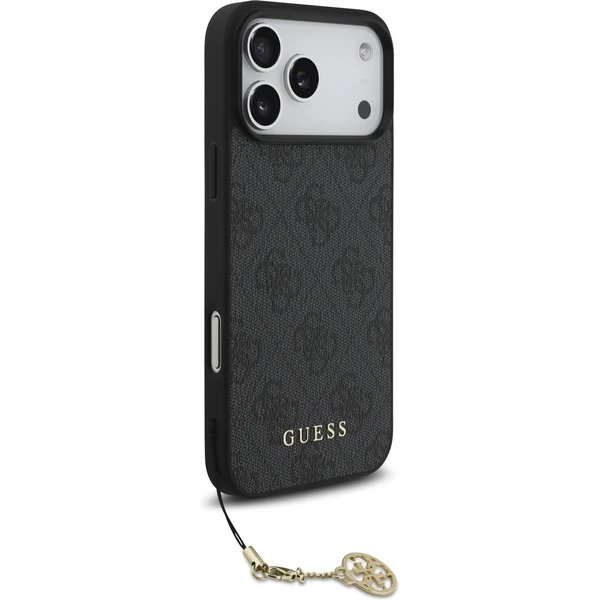 Guess 4G Charm MagSafe kryt iPhone 17 Pro Max šedý 