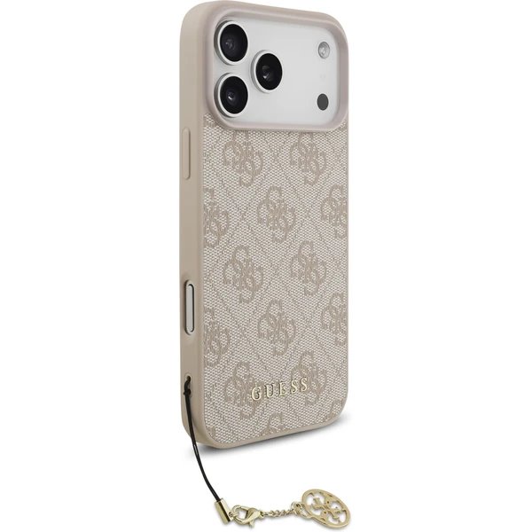 Guess 4G Charm MagSafe kryt iPhone 17 Pro ružový 