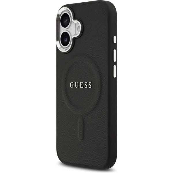 Guess PU Saffiano MagSafe kryt iPhone 17 čierny  