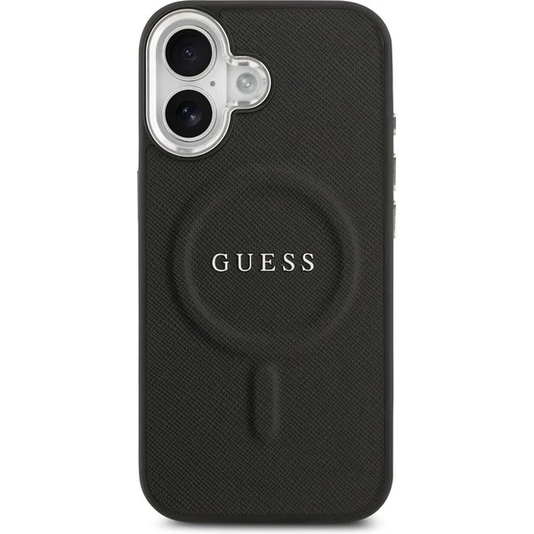 Guess PU Saffiano MagSafe kryt iPhone 17 čierny  