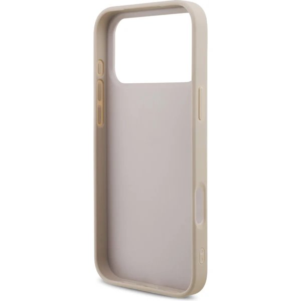 Guess PU 4G Metal Logo Strap kryt iPhone 17 Pro ružový 