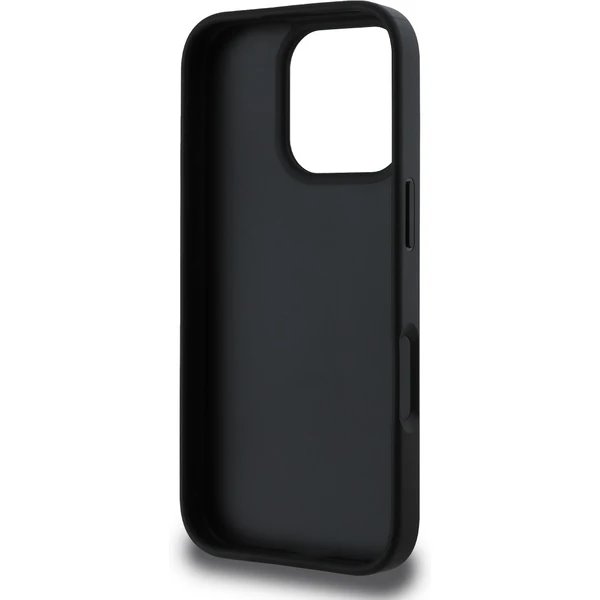 Guess PU 4G Metal Logo kryt iPhone 16 Pro šedý 