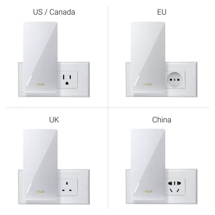 ASUS RP-BE58 BE3600 Dual-band WiFi 6 (802.11be) Range Extender/ AiMesh Extender for seamless mesh WiFi 