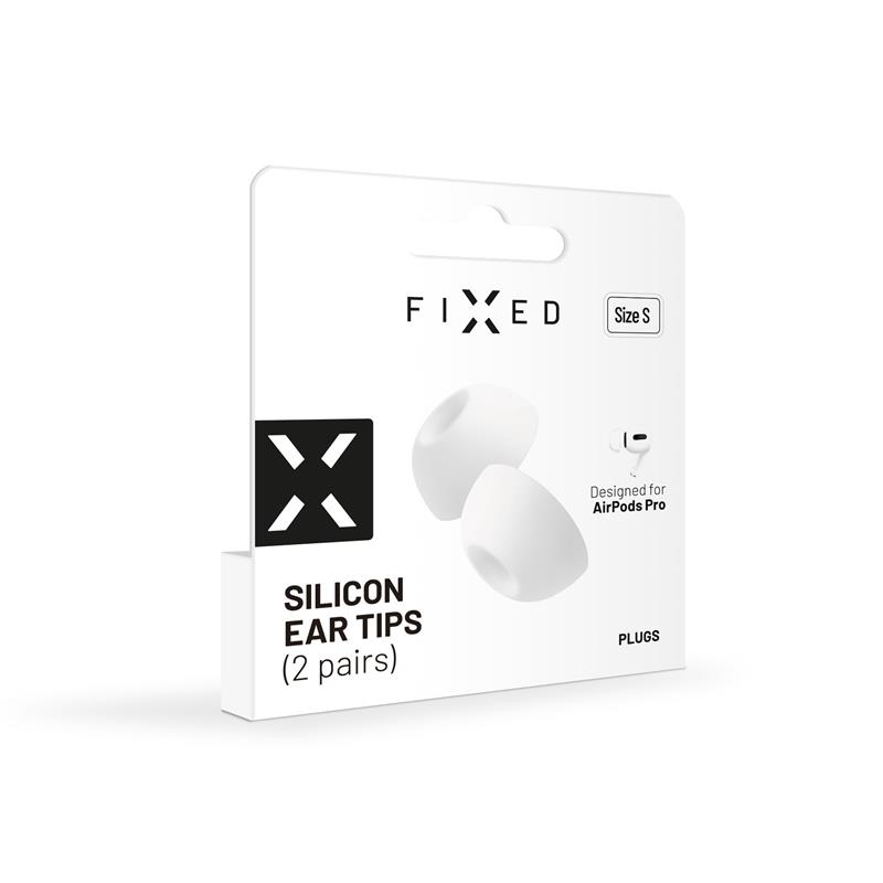 FIXED silikonové štuple pre Apple AirPods Pro/Pro 2, veľkosť M, 2 sady *Poškodený obal* 