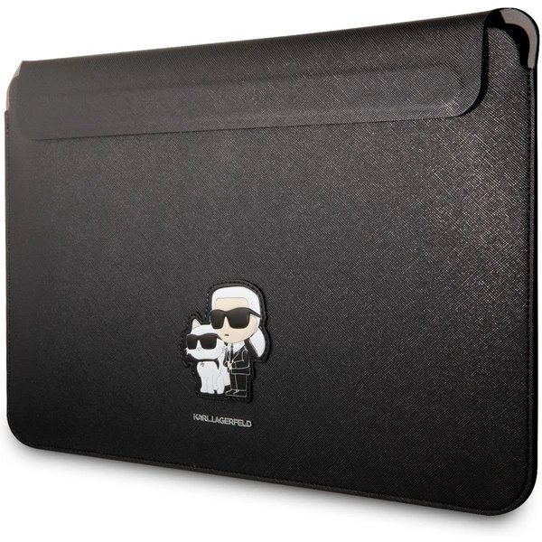 Karl Lagerfeld Saffiano Karl and Choupette Púzdro na MacBook 13/14" čierne 