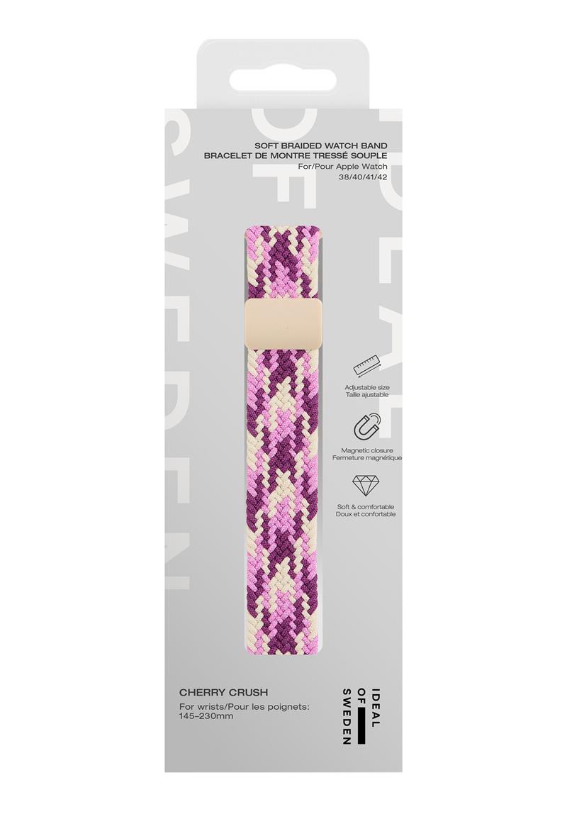 iDeal Soft Braid Watch Band 38/40/41/42 Cherry Crush 