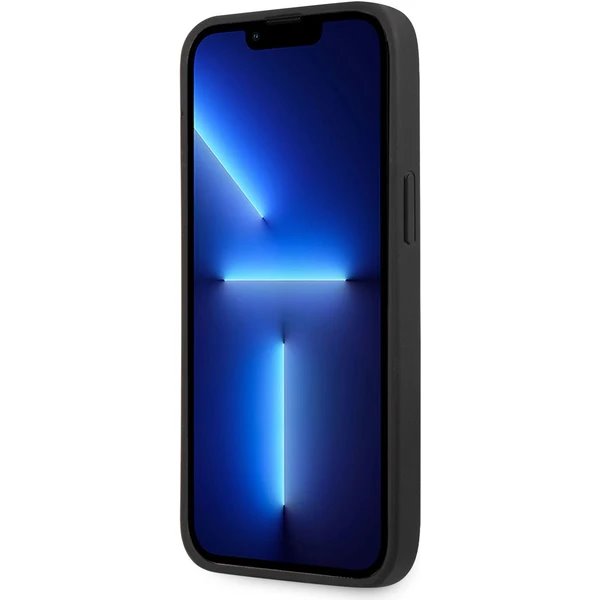 Guess PU 4G Metal Logo kryt iPhone 14 Pro šedý 