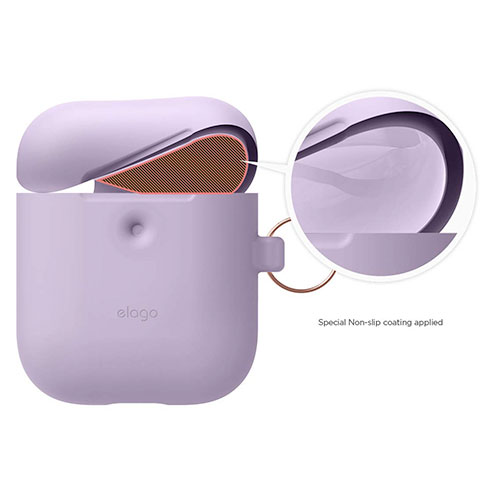 Elago Airpods 2 Silicone Hang Case - Lavender 