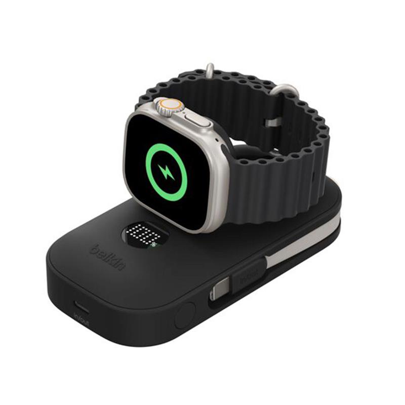 Belkin Boost Charge Pro Powerbank 10K with Apple Watch Charger - Black 