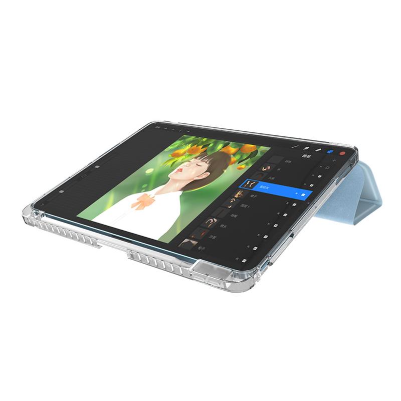 Comma puzdro Joy Series PU Case With Pencil Slot pre iPad Air 13" M2/M3 - Gray 