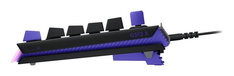 Logitech G512 X 75 - mechanická herná klávesnice, USB, hmatová, čierna, US 