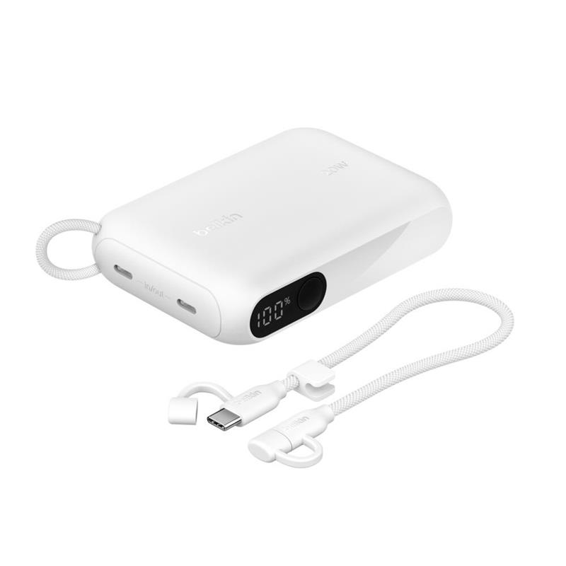 Belkin Boost Charge Powerbank 10K with Display - White 