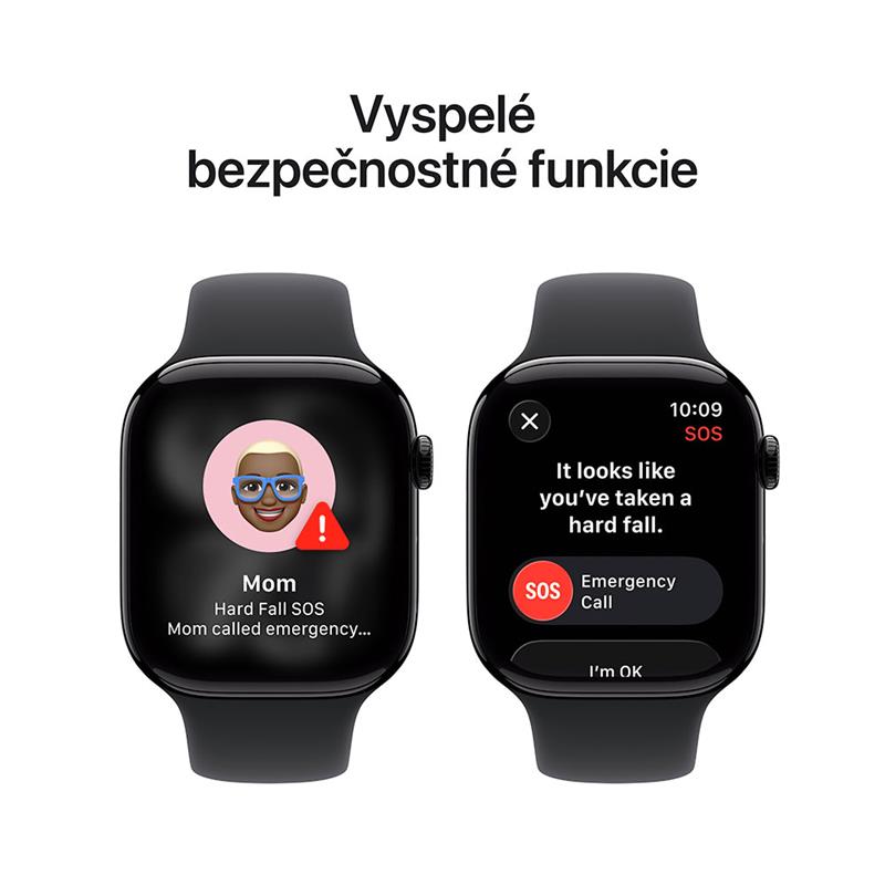 Apple Watch Series 11 GPS + Cellular 42mm Klavírny čierny hliník s čiernym športovým remienkom - S/M *Rozbalený* 