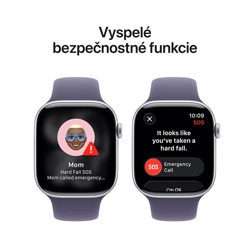 Apple Watch Series 11 GPS 42mm Strieborný hliník s hmlisto fialovým športovým remienkom - S/M *Rozbalený* 