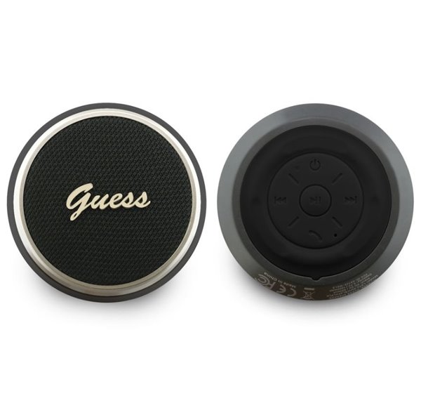 Guess Script Metal Logo Bluetooth Reproduktor 5W čierny 