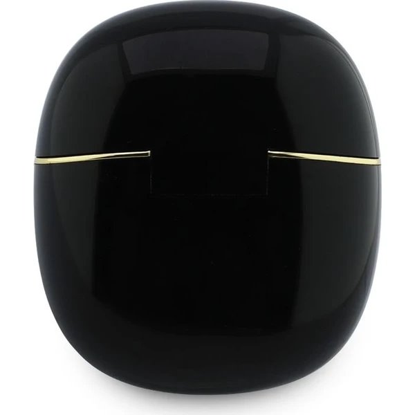 Guess Gold Line Glossy Classic Logo TWS Bezdrôtové Slúchadlá čierne 