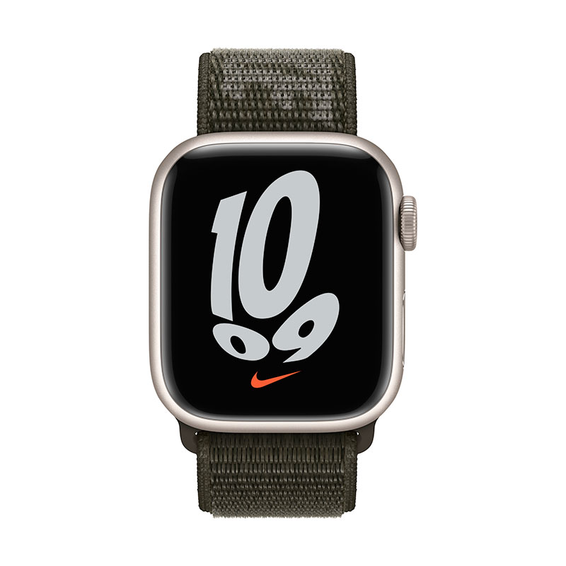 Apple Watch 41mm Cargo Khaki Nike Sport Loop - Regular *Rozbalený* 