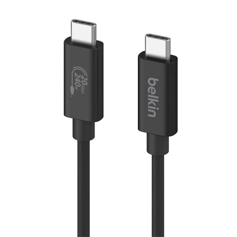 Belkin kábel Connect USB4 Cable 240W 20Gbps 2m - Black 