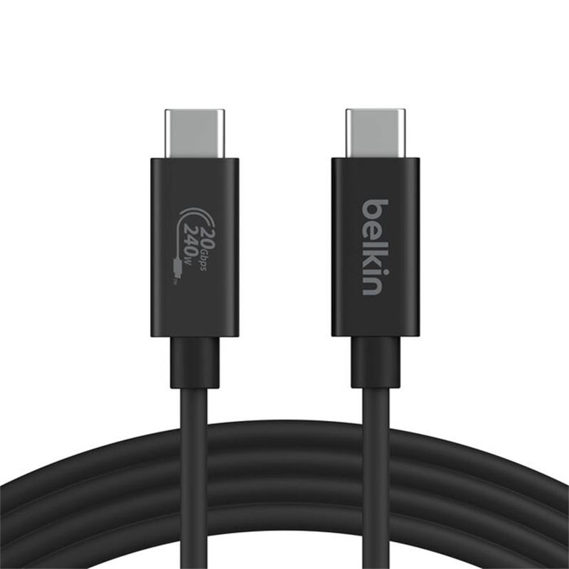 Belkin kábel Connect USB4 Cable 240W 20Gbps 2m - Black 