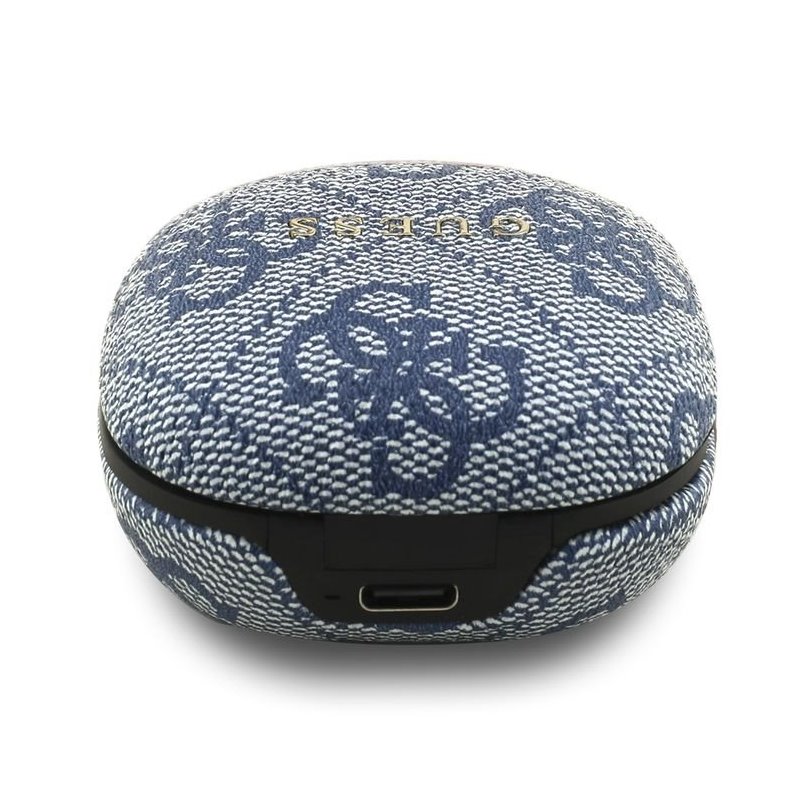 Guess PU 4G Metal Logo ENC TWS Bezdrôtové Slúchadlá modré 