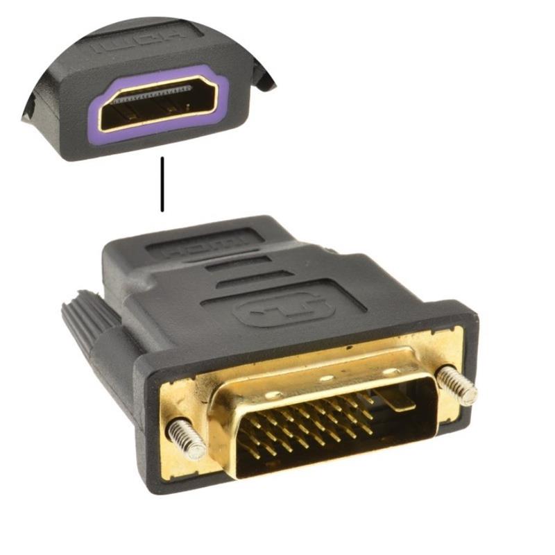 PremiumCord Adaptér HDMI A - DVI-D M/F, pozlacené konektory 
