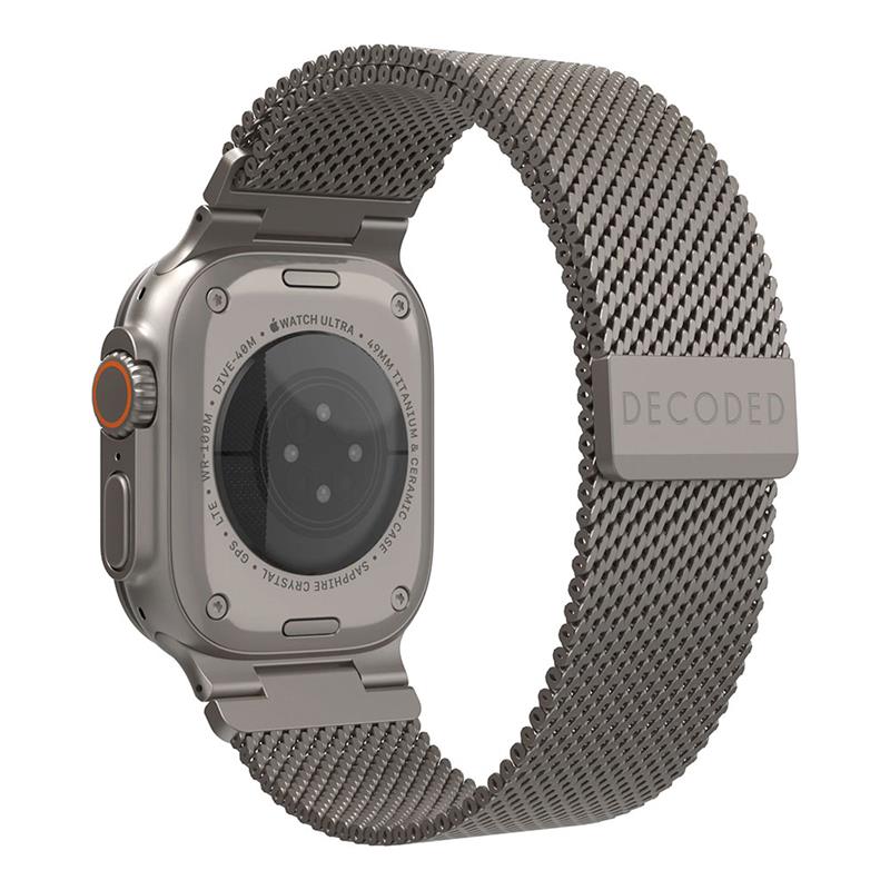 Decoded remienok Stainless Steel Traction Strap pre Apple Watch Ultra - Silver 