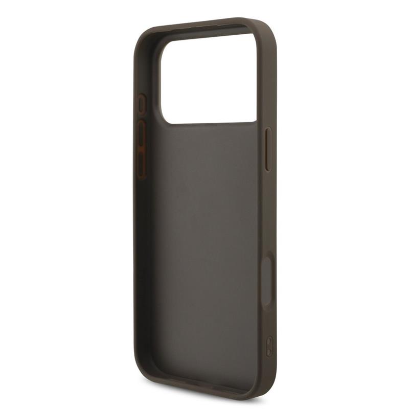 Guess PU 4G Metal Logo kryt iPhone 18 Pro hnedá 