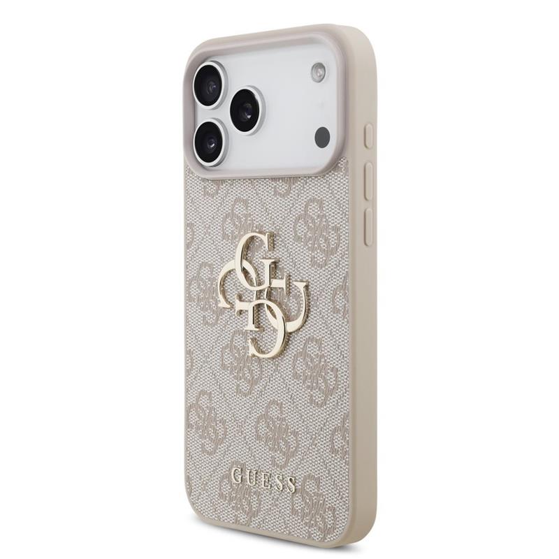 Guess PU 4G Metal Logo kryt iPhone 18 Pro ružová 
