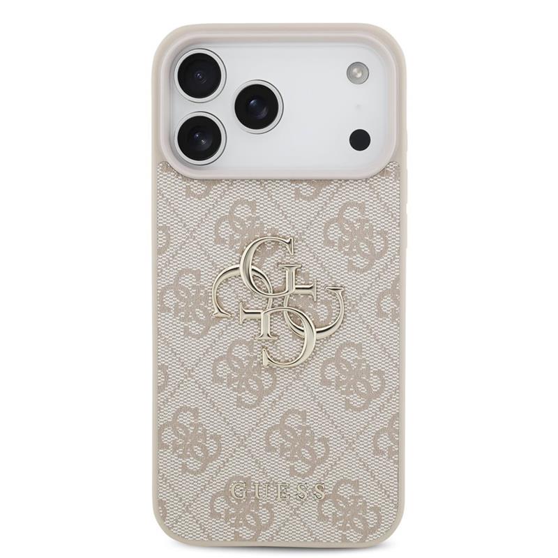 Guess PU 4G Metal Logo kryt iPhone 18 Pro ružová 