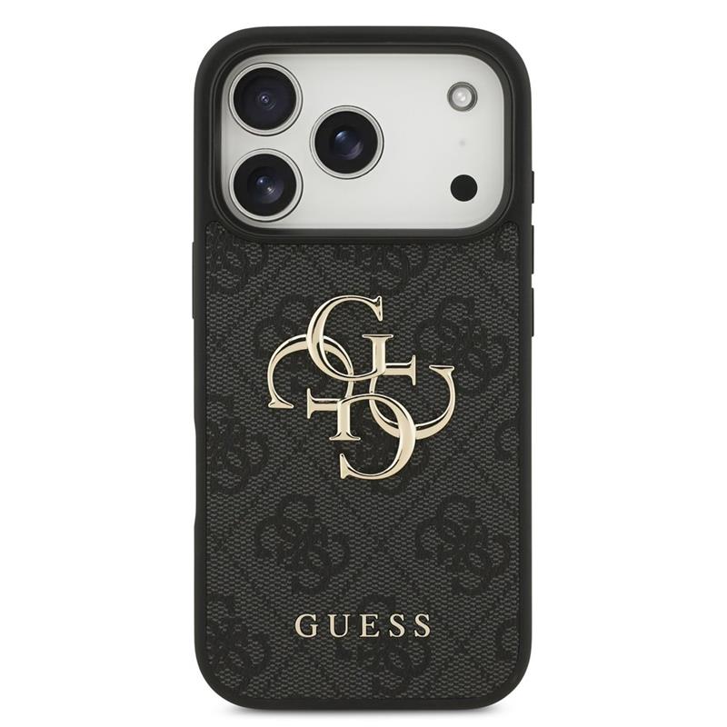 Guess PU 4G Metal Logo kryt iPhone 18 Pro šedá 