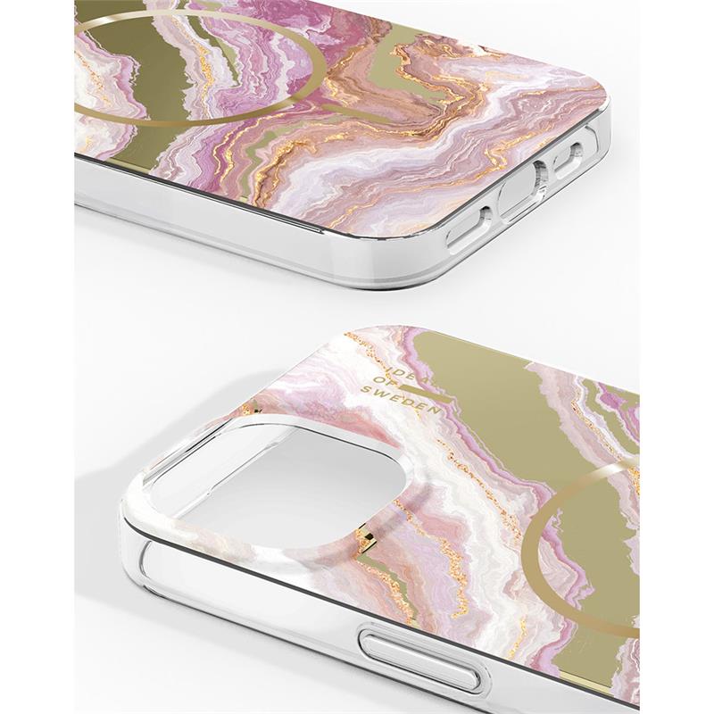 iDeal Fashion Mirror Case MagSafe iPhone 13/14/15/16e/17e Agate Halo 