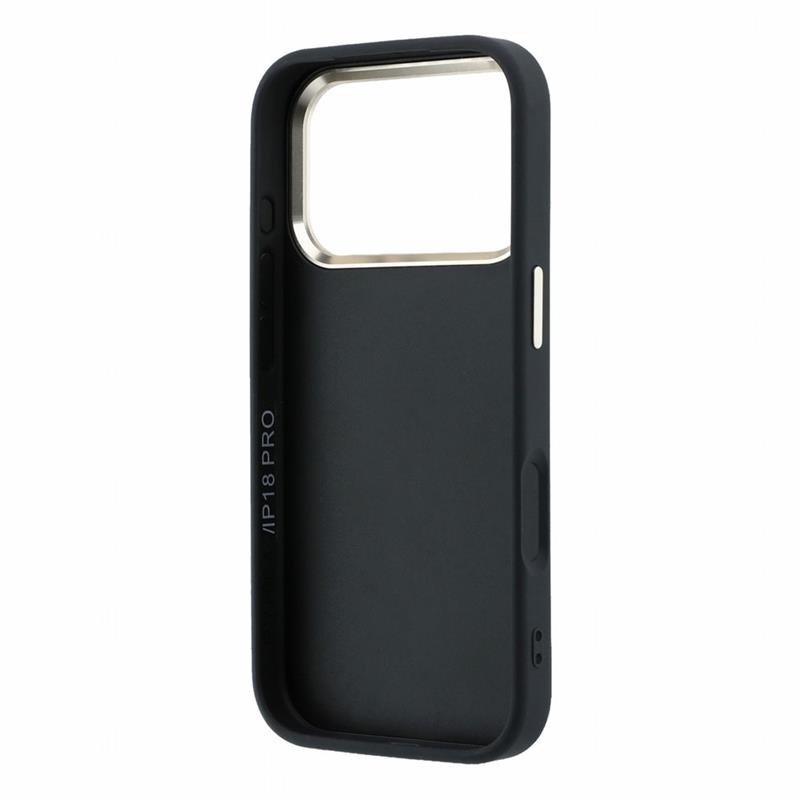 Guess PU 4G Resin Metal Logo kryt iPhone 18 Pro Max čierny 
