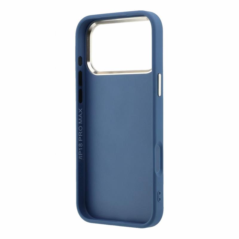 Guess PU 4G Resin Metal Logo kryt iPhone 18 Pro Max modrý 
