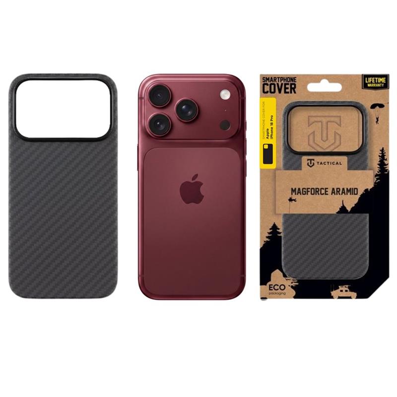 Tactical MagForce Aramid Kryt Apple iPhone 18 Pro čierny 