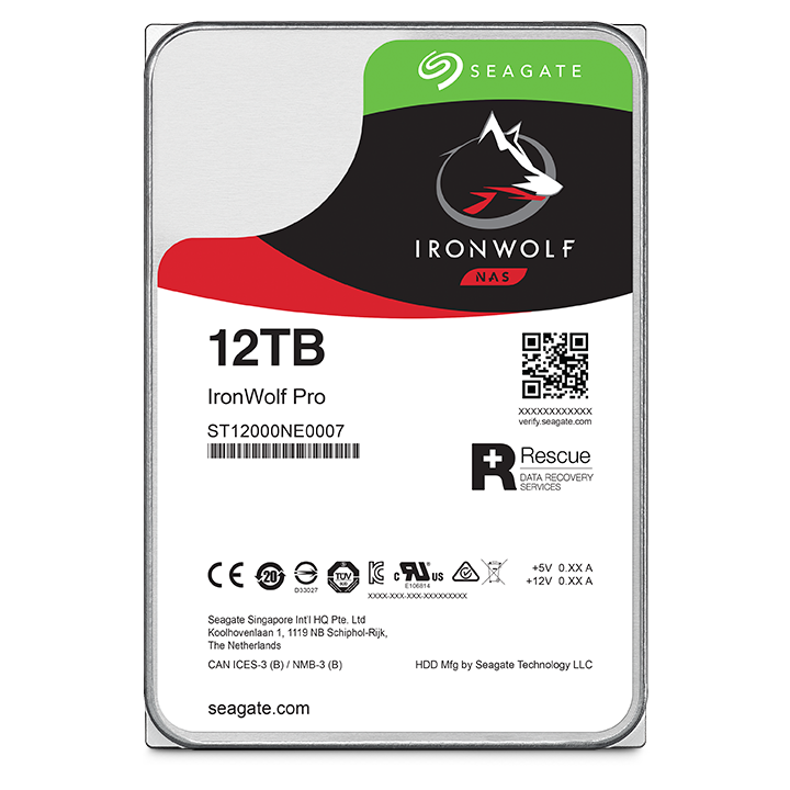 Seagate Ironwolf Pro NAS HDD 12TB SATA Kozmeticky poškodene, otestované 