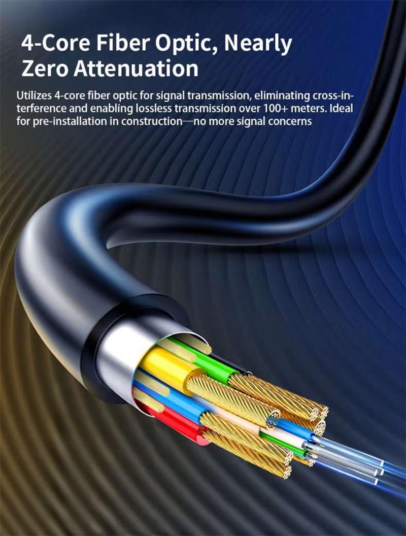 PremiumCord Ultra High Speed HDMI 2.0 optický fiber kabel 4K@60Hz, pozlátený 25m 