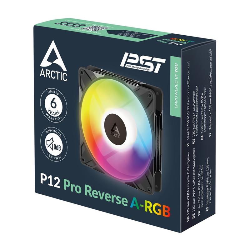 Arctic ventilátor P12 Pro Reverse A-RGB 