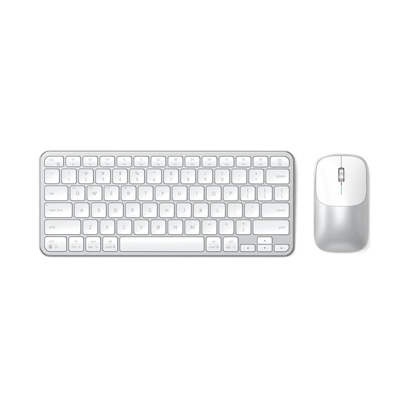 Satechi klávesnica + myš Slim CEX1 Wireless Combo - Silver 