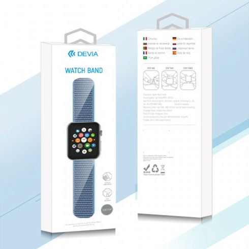 Devia Apple Watch Deluxe Series Sport3 Band 40/41/42mm - Black 