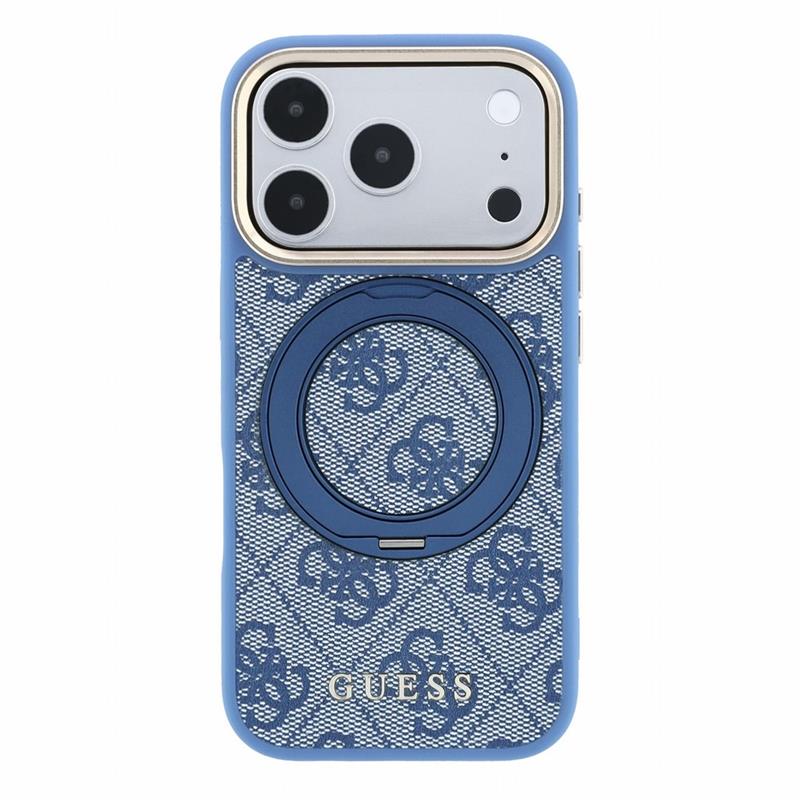 Guess PU 4G Ring Stand MagSafe kryt iPhone 18 Pro Max ružový 