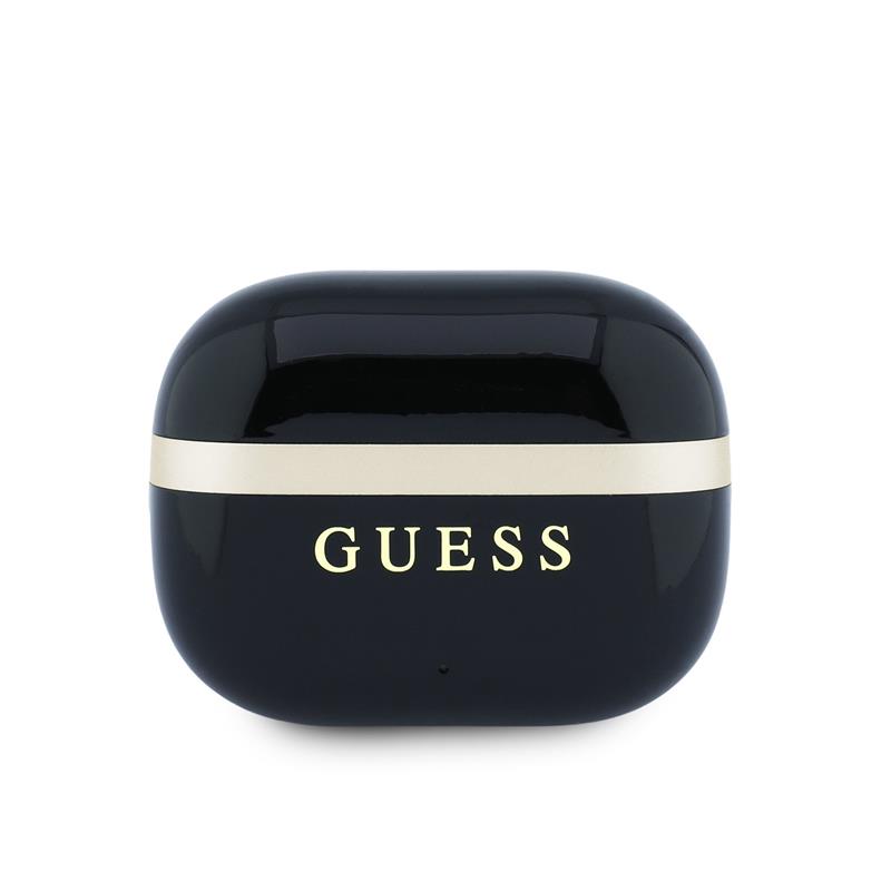 Guess Gold Line Glossy Finish TWS Bezdrôtové Slúchadlá čierne 