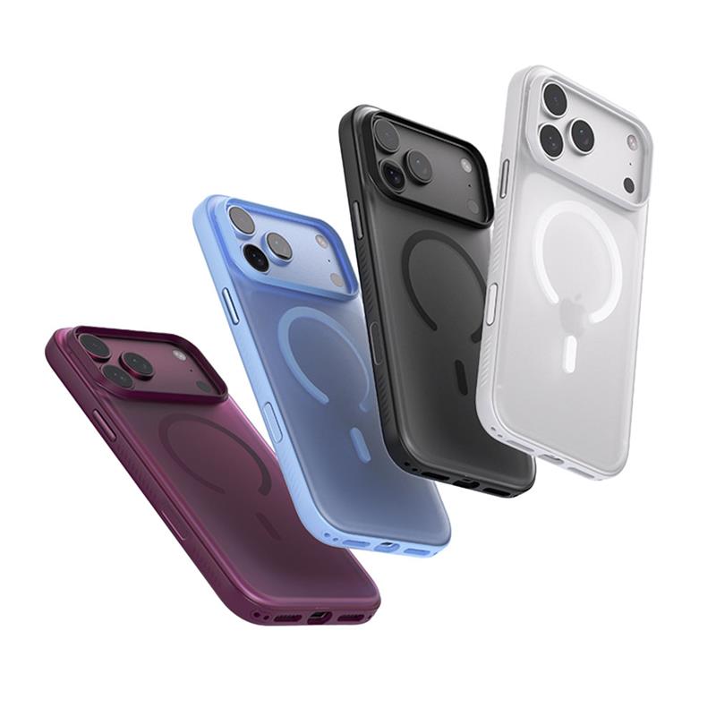 Devia kryt Light Ripple Skin-Friendly Magnetic Case pre iPhone 18 Pro - Dark Cherry 